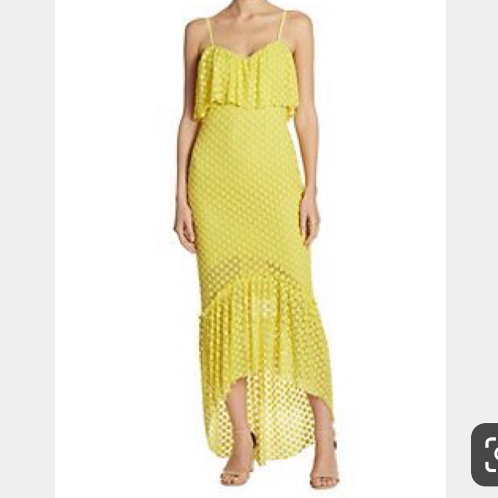 Yellow dress maxi